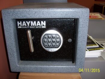 Utility Safe, Electronic lock, Hayman Safe Co.