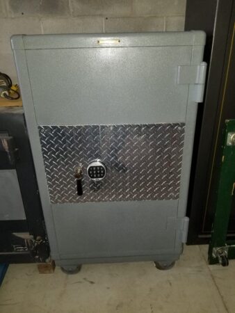 Front View of Safe Repainted by Suncoast Safe & Lock Service