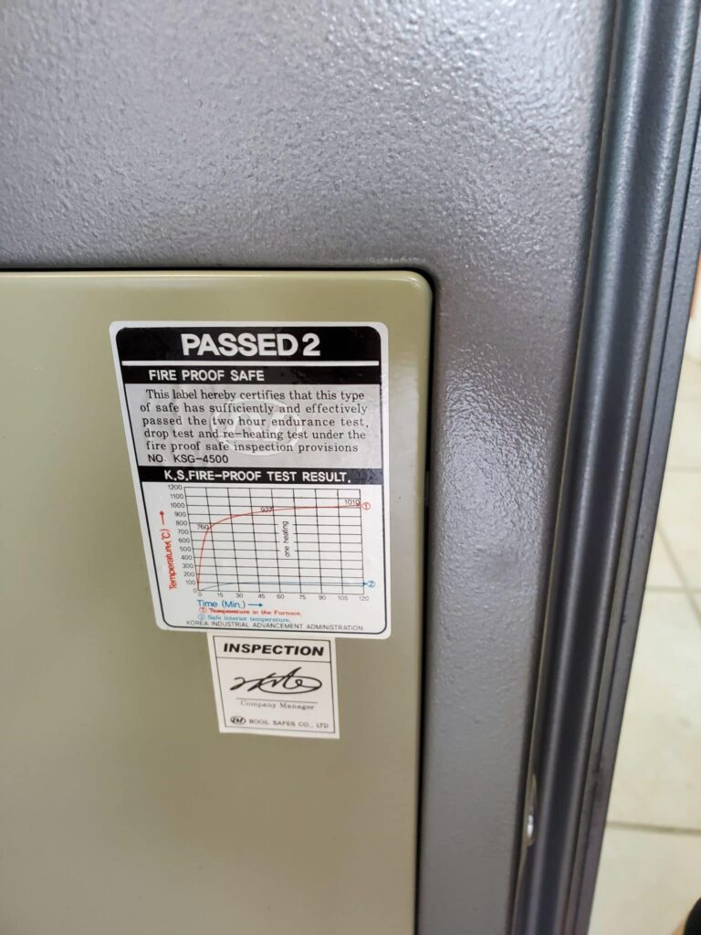 Flame Vault, Electronic lock, records safe